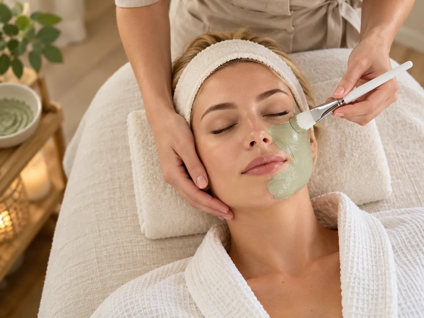 Relaxace s jílovou maskou na tváři